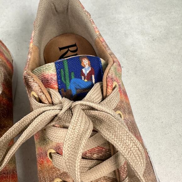 Justin Reba Shoes Womens 8.5 Arreba Striped Western Aztec Boho Festival Sneaker - Picture 4 of 14